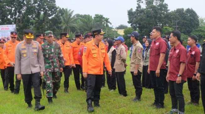 Siaga Karhutla, Bupati BBS Pimpin Apel dan Ingatkan Ancaman Lahan Gambut