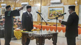 PJ Bupati Sarolangun Lantik Dedy Hendry sebagai Penjabat Sekretaris Daerah Kabupaten Sarolangun