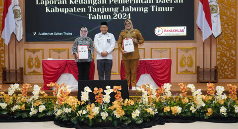 Kinerja Keuangan Baik, Tanjabtim Diganjar WTP ke-8