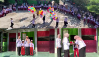 Pelepasan Balon Ke Udara Warnai Keseruan MPLS dan Penyambutan Peserta Didik Baru SDN 28 / IV Kota Jambi