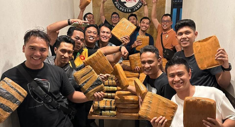 Hebat..! Sat Narkoba Polresta Jambi Gagalkan Pengiriman 200 Kg Ganja  Siap Edar