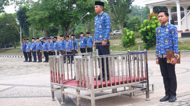 Wakil Bupati Muaro Jambi Junaidi H Mahir Pimpin Upacara Hari Kesadaran Nasional