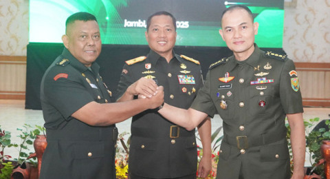 Kepala Staf Korem 042 Garuda Putih Berganti, Dandrem : Selamat Datang dan Selamat Mengemban Amanah Baru