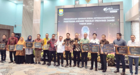 Pemerintah Kabupaten Muaro Jambi Raih Peringkat II, Penghargaan Paritrana Award 2024
