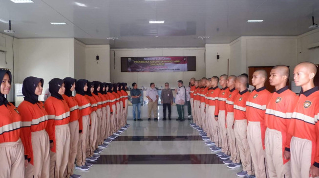 Sekda Muaro Jambi Budi Hartono Hadiri Acara Pendidikan dan Pelatihan Paskibraka Kabupaten Muaro Jambi Tahun 2025