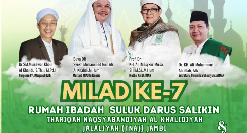 Hadirkan Tokoh Nasional, TNAJ Gelar Milad Rumah Ibadah Suluk Ponpes Marjanul Qalbi di Tebo, Jambi