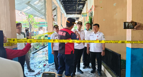 SMP Negeri 20 Kota Jambi Dilalap Api, Pemkot Fokus Percepatan Pemulihan