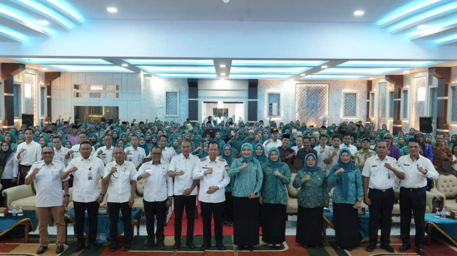 Gebyar Lomba Ceria, TP PKK Muaro Jambi Tumbuhkan Kreativitas dan Kebersamaan Kader