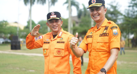 Wakil Bupati Muaro Jambi Hadiri Apel Kesiapsiagaan Penanggulangan Karhutla di Jambi