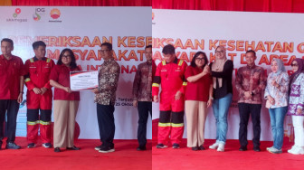 SKK - Migas, PetroChina dan IDI Gelar Pemeriksaan Kesehatan Gratis untuk 230 Warga di Tanjabtim