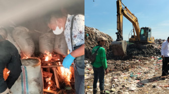 Dari Laut ke TPA, 429 Karung Bawang Ilegal Berakhir Dikubur di Talang Gulo