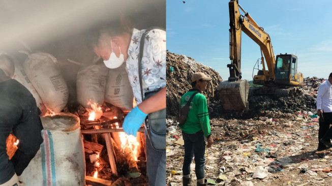 Dari Laut ke TPA, 429 Karung Bawang Ilegal Berakhir Dikubur di Talang Gulo