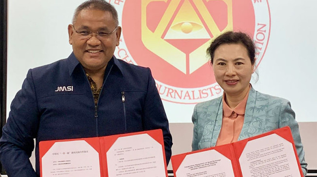 Kerja Sama Media Indonesia–Tiongkok Makin Erat, JMSI dan ACJA Resmikan Rumah Wartawan