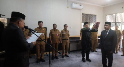 Pelantikan Sekretaris Inspektorat Baru, Sekda Muaro Jambi Ingatkan ASN Jaga Profesionalitas