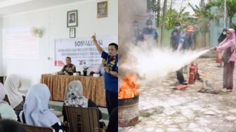Pertamina EP Jambi Gandeng Damkar Edukasi Warga Cara Padamkan Api Ringan & Potensi Kebakaran
