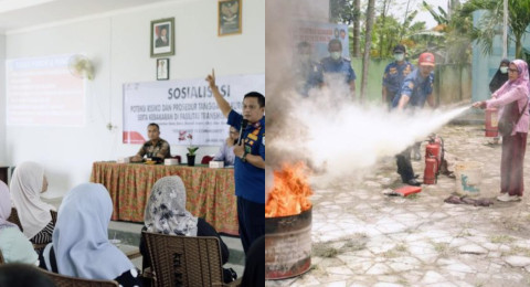 Pertamina EP Jambi Gandeng Damkar Edukasi Warga Cara Padamkan Api Ringan & Potensi Kebakaran