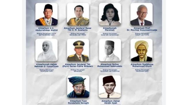 Profil Singkat 10 Tokoh Penerima Anugerah Gelar Pahlawan Nasional Tahun 2025
