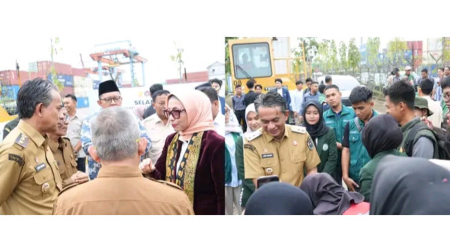Wakil Bupati Muaro Jambi Junaidi H Mahir Hadiri Pelepasan 36 Ton Pinang Tujuan Bangladesh