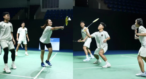 SEA Games 2025: Tim Bulutangkis Indonesia Langsung Adaptasi Arena Latihan di Thailand