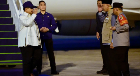 Presiden Prabowo Tiba di Sumbar, Fokus Percepatan Pemulihan Pascabencana