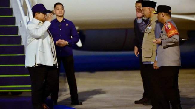 Presiden Prabowo Tiba di Sumbar, Fokus Percepatan Pemulihan Pascabencana
