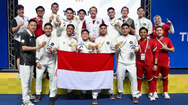 Indonesia Sapu Bersih Malaysia 3-0, Raih Emas Beregu Putra SEA Games 2025