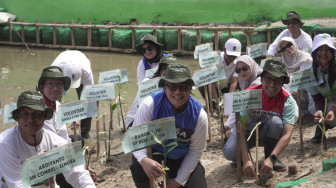 Kolaborasi PHE ONWJ dan Elnusa Perkuat Pesisir Karawang: Tanam Harapan, Tumbuhkan Generasi Peduli Bumi