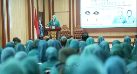 Rakerda ke-X PKK Muaro Jambi Tegaskan Komitmen Wujudkan Keluarga Berdaya Menuju Indonesia Emas 2045