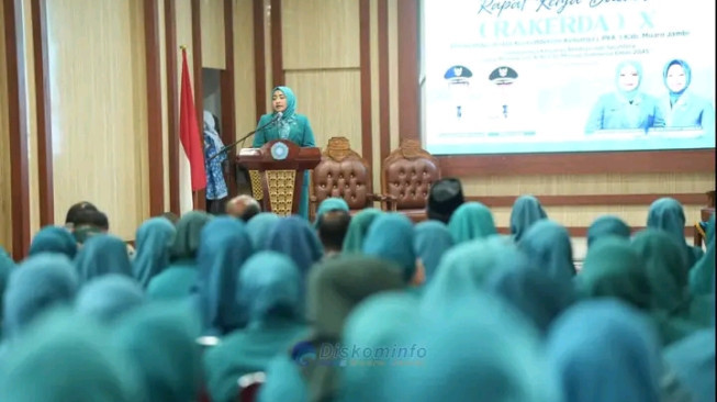 Rakerda ke-X PKK Muaro Jambi Tegaskan Komitmen Wujudkan Keluarga Berdaya Menuju Indonesia Emas 2045