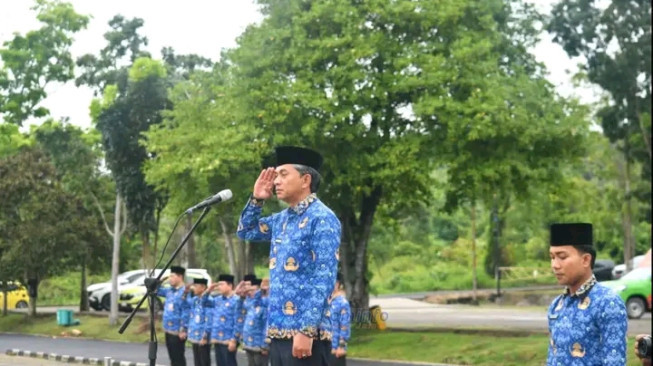 Wakil Bupati Muaro Jambi Pimpin HKN dan HBN ke-77, Tekankan Disiplin dan Semangat Bela Negara