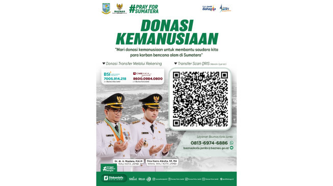 Wali Kota Maulana Gerakkan KORPRI Kota Jambi Salurkan Bantuan ke Korban Bencana di Sumatera