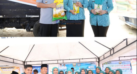 Bupati Muaro Jambi Dr. Bambang Bayu Suseno, Didampingi Ketua TP PKK Ririn Novianty, SE Membuka Pelaksanaan Gebyar Ramadan 2026