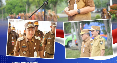 Usai Libur Lebaran, Pemkab Muaro Jambi Gelar Apel Gabungan di Bukit Cinto Kenang