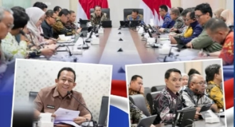 Selesaikan Konflik Lahan Desa Gambut Jaya, Bupati Muaro Jambi Sambangi Kementerian ATR/BPN