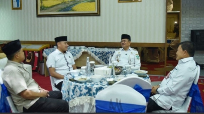 Wali Kota Jambi, Maulana, Terima Kunjungan Kerja Bupati Tanah Laut, Kalimantan Selatan, Rahmat Trianto,