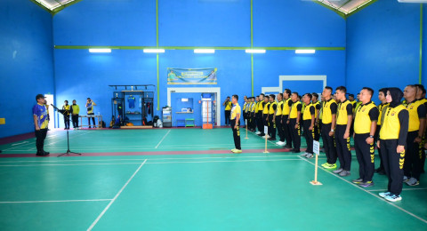 Polda Jambi Resmi Buka Kejuaraan Bulu Tangkis HUT Bhayangkara ke-80 Tahun 2026