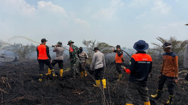 Sekitar 50 Hektare Hutan dan Lahan di Desa Sungai Gelam Terbakar, Kapolda : Tindakan dengan Pemadaman dan Penegakan Hukum. Penyidikan Dimulai.