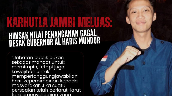 Karhutla di Jambi Meluas Penanganan Gagal, Presiden HIMSAK, Efandra Rahmat Hidayat : Tuntut Pertanggungjawaban Gubernur Al Haris
