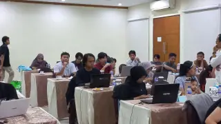 Pelatihan Mis-Disinformasi Pemilu di Rumah Kito Resort Hotel Jambi, Sabtu ( 17/6/2023). (Foto: AJI Jambi)