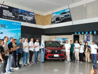 Agung Toyota melaunching All New Yaris Cross di Jambi, Selasa (20/6/2023). ( Foto Ahmad Muzir)