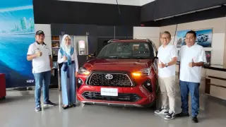 Agung Toyota Jambi melanching All New Yaris Cross di Dealer Agung Toyota Sipin, Selasa,(20/6)2023). Foto Ahmad Muzir