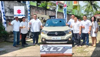 PT Suzuki Indomobil Sales (SIS) resmi meluncurkan produk terbarunya New XL7 Hybrid yang di Kota Jambi, Sabtu (24/6/2023).(Foto: Ahmad Muzir/ kabar18.com)