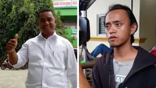 Ibnu Khaldun, Ketua YLKI Provinsi Jambi dan Hidayat (Korban). (Foto: Dok Pribadi)