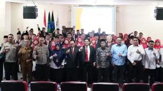 Pelantikan sebanyak 52 Mediator dan 2 Arbiter di UIN STS Jambi. ( Foto Dok UIN)