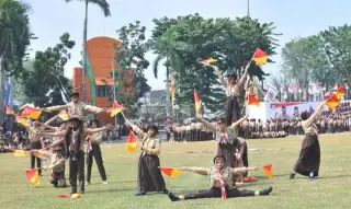 Peringatan Hari Pramuka Tahun 2023 berlangsung meriah. (Foto. Ig diskominfo)