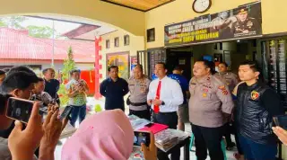 Polres Kerinci saat menggelar jumpa pers. (foto I istimewa)