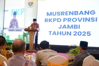 Gubernur Jambi Al Haris Hadiri Musrenbang RKPD Provinsi Jambi, Kamis (25/4/2024) foto: Harun Al-Rasyid