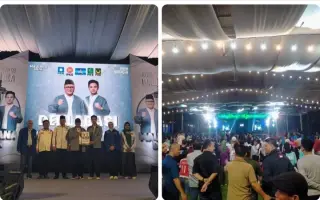 Deklarasi pasangan Maulana dan Diza di EV Garden, sukses dan meriah || pm