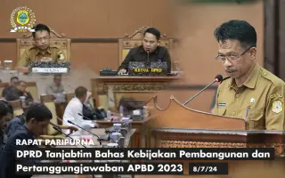 Rapat Paripurna DPRD Kabupaten Tanjabtim || dok