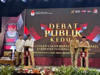Debat calon Bupati dan wakil Bupati Tanjabtim tahun 2024 || wb